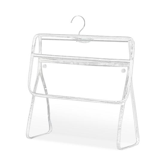 Waterproof Shower Clothes Bag Transparent Bathroom Storage Bag Hanging Storage Pouch with Hook for Mobile Phone Dry Clothes Towel Dorms RVs