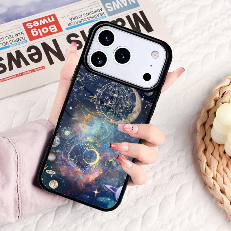 Sun Moons Star Signs Celestial Phone Case For IPhone 17 16e 15 14 13 12 11 Pro Max Air Mini Soft Protective Cover
