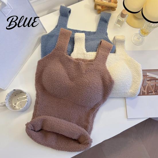 Seamless Chest Pad Vest Winter Women Thermal with Pads German Velve Lining Fast Constant Temperature Base Layer Lock Heating Slim Fit Elastic
