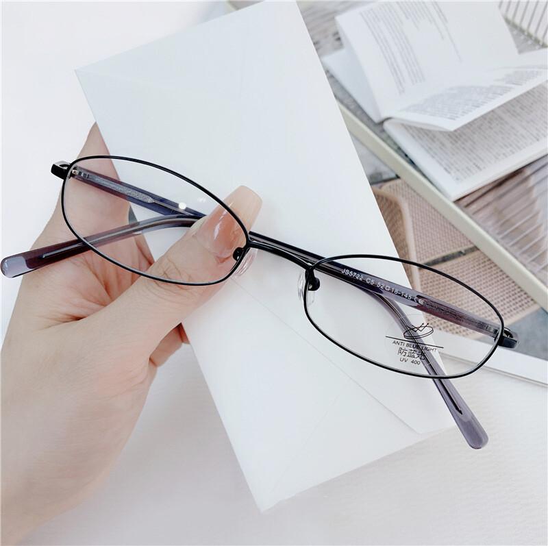 

Premium Grade Pure Titanium Presbyopia Eyeglasses Oval Eyeglasses For Men Women Vintage Metal Frame Elegant Luxury Small Sun Glasses No Blue Light 0