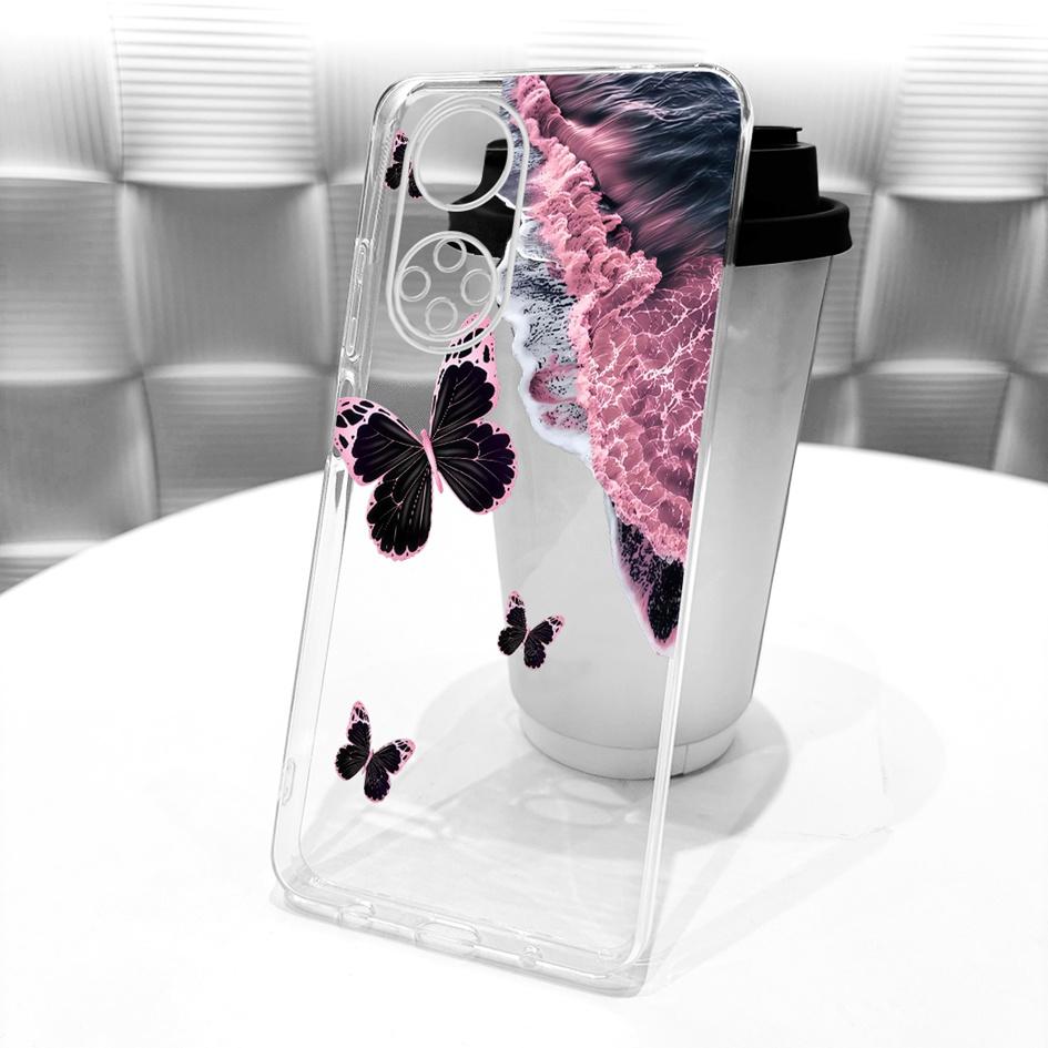 For Huawei Nova 9 Case NAM-LX9 Nova9 Back Cover Pretty Flower Transparent Silicone Bumper Phone Case For Huawei Nova 9 Pro Funda