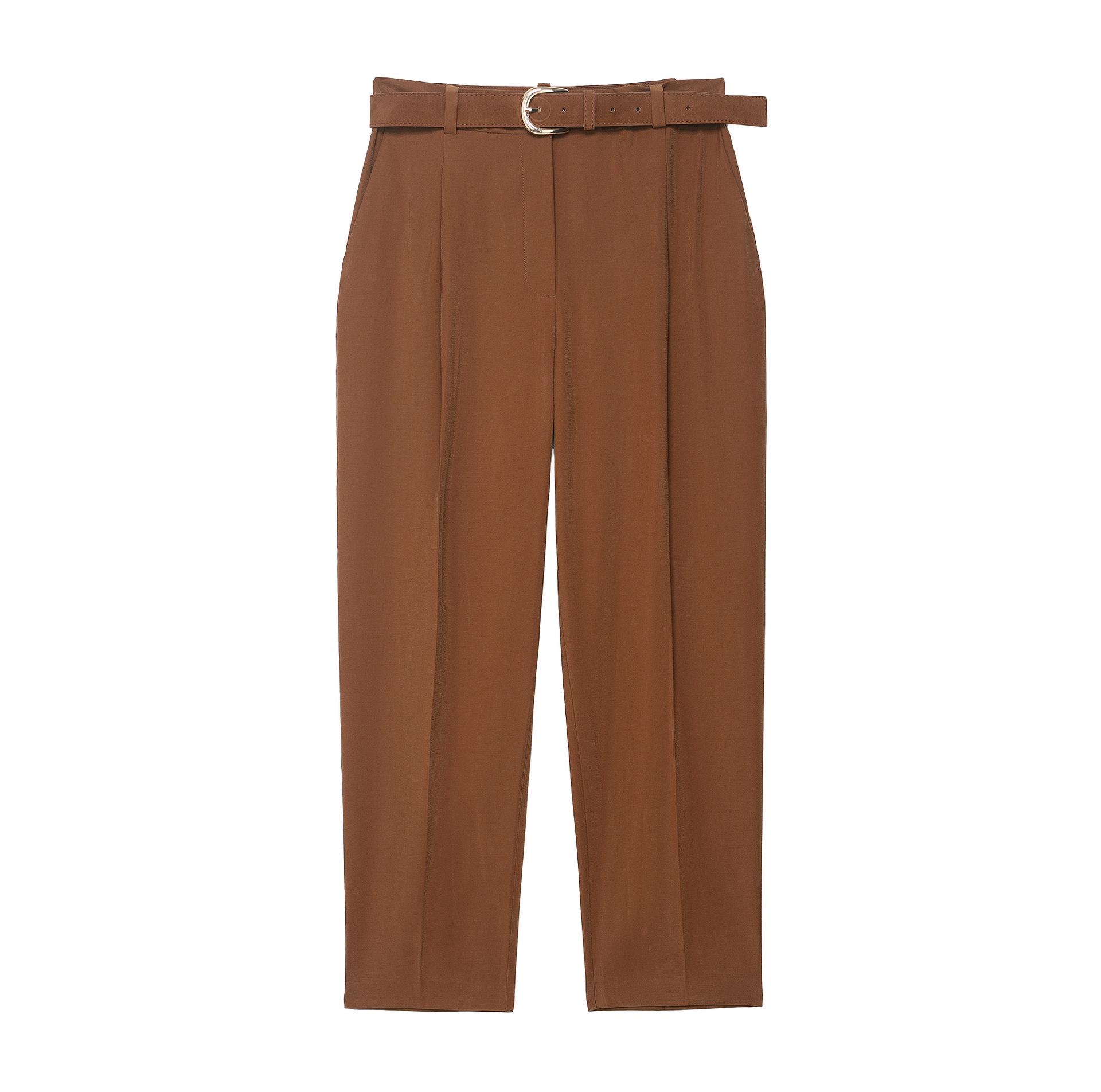 

2025 Cross-border High-waisted Patchwork Suit Pants: European & American Style, Versatile, Comfortable, Solid Color Casual Long Pants for Women Small