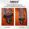 AMANI Omanni Anti-Drop Guitar Shoulder Strap for Electric, Bass, & Acoustic Guitars