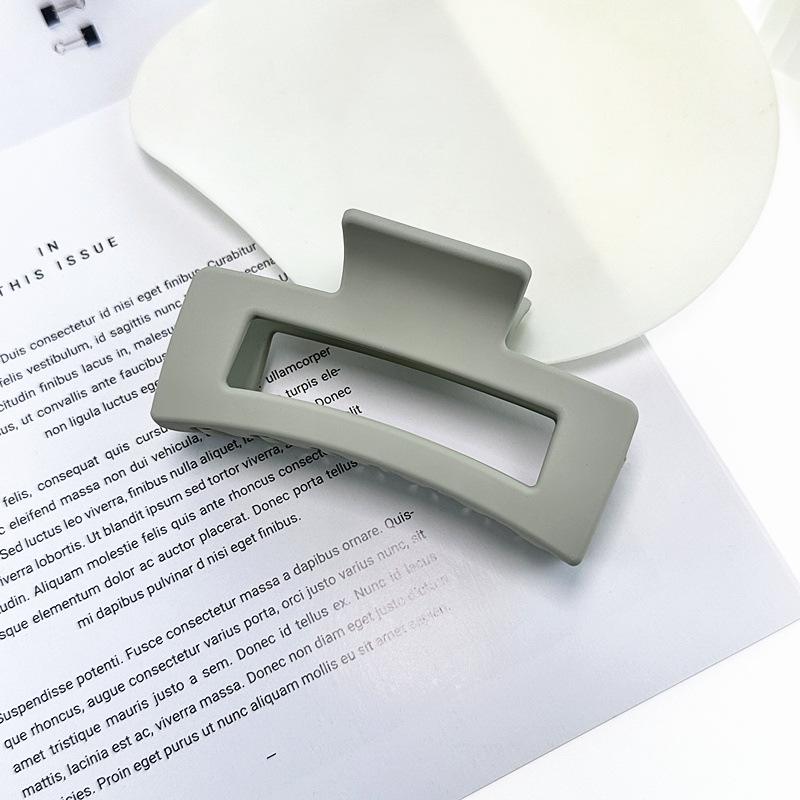 High-End Frosted Solid Color Hair Clip for Women