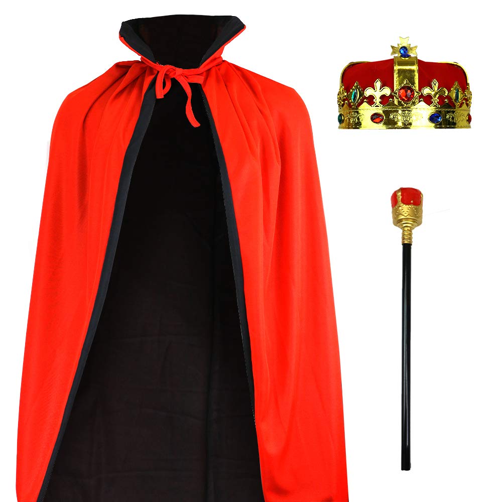 

Сайёдо [Гарантия на продукт включена] Набор из 3 предметов: Корона, Король, Принц, Король, Вечеринка, Мероприятие, Плащ и Трость