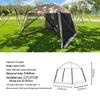 Four Seasons Rainproof Camping Tent: Mesh Anti-Mosquito Sunshade for Outdoor and Beach Use