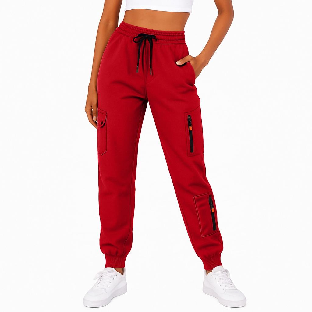 Women's  Sweatpants Fall High Waisted  Pants Drawstring Workout Joggers With Pockets