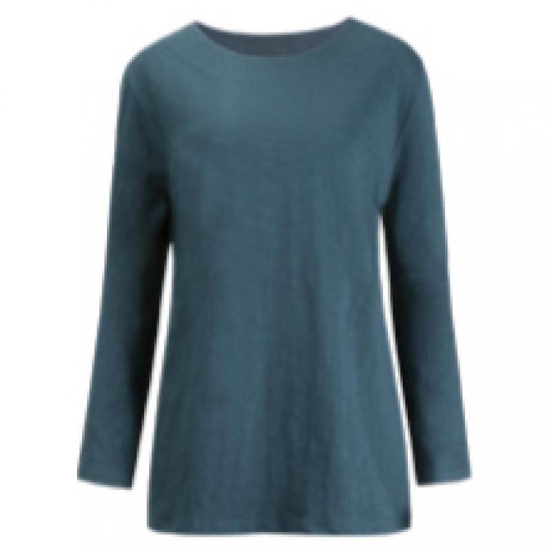 Shop Women Slab CoTTon AuTumn Long Sleeve T shirT Wine Dai Wsh 1001