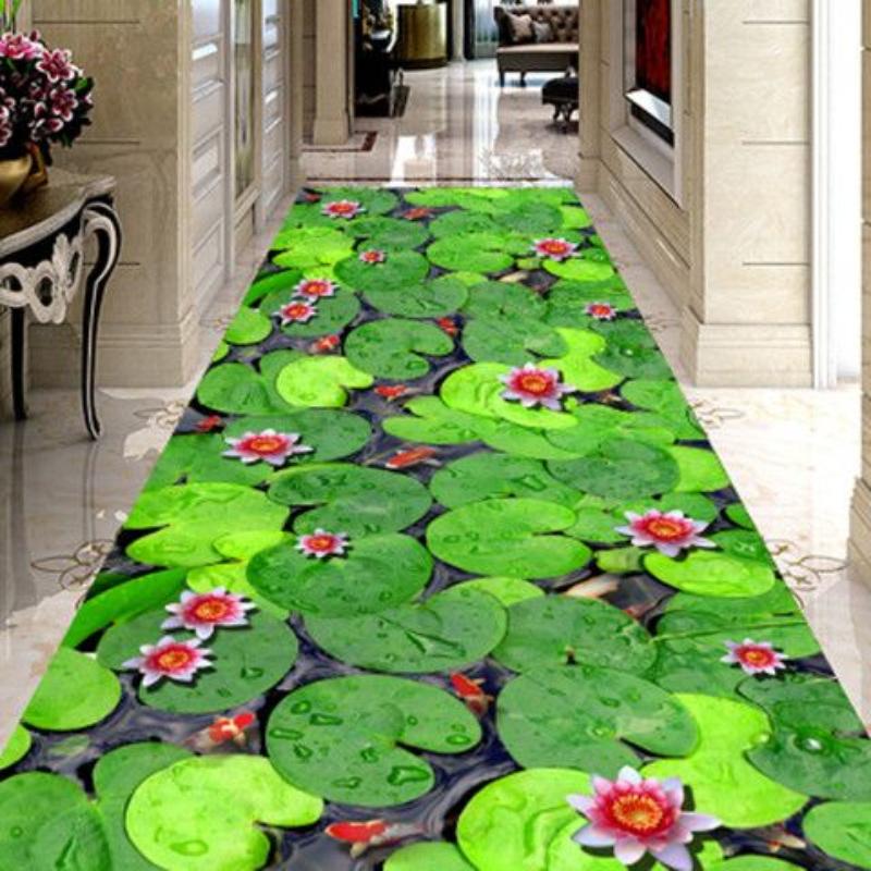 Alfombra de pasillo para el hogar, alfombra larga antideslizante para pasillo de Hotel, dormitorio, sala de estar, puerta de entrada