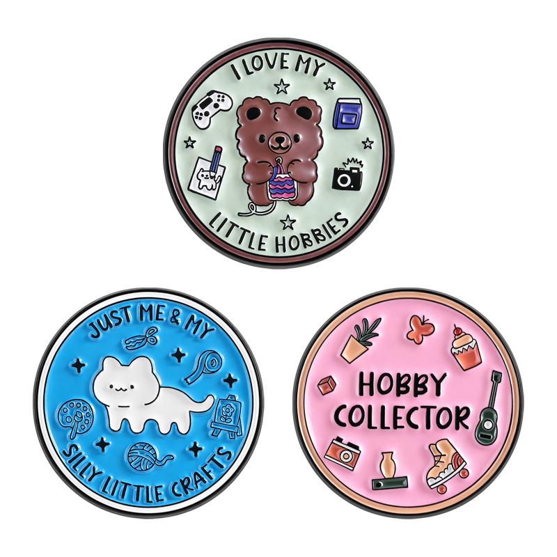 Xiaomi 2-7pcs/set Back To Future Retro Time Machine Enamel Pins Rock Band Punk Skull Cross Anime Game Dog Brooch Bag Badge Jewelry Gift