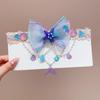Mermaid Headwear, Children'S Princess Bow, Hairpin, Girls' Floating Yarn, Braided Hair Clip, Mermaid Maiden Hair Accessory