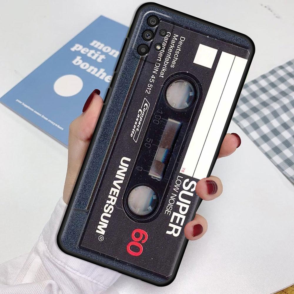 Hülle für Samsung Galaxy A52 A12 A51 A32 A21s A71 A53 A13 A32 A72 A31 A33 A22 A03 Handyhülle Vintage Kassettenband Retro-Stil