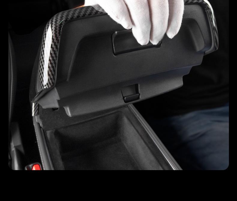 Tesla Model 3/Y Carbon Fiber Rear Vent Armrest Cover