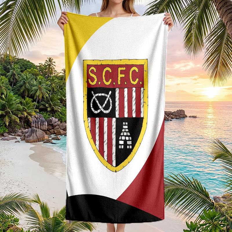 Stoke City Football Beach Towel Soft Microfiber Summer Towel Quick Dry Absorbent Towel for Beach Swimming Pool Travel