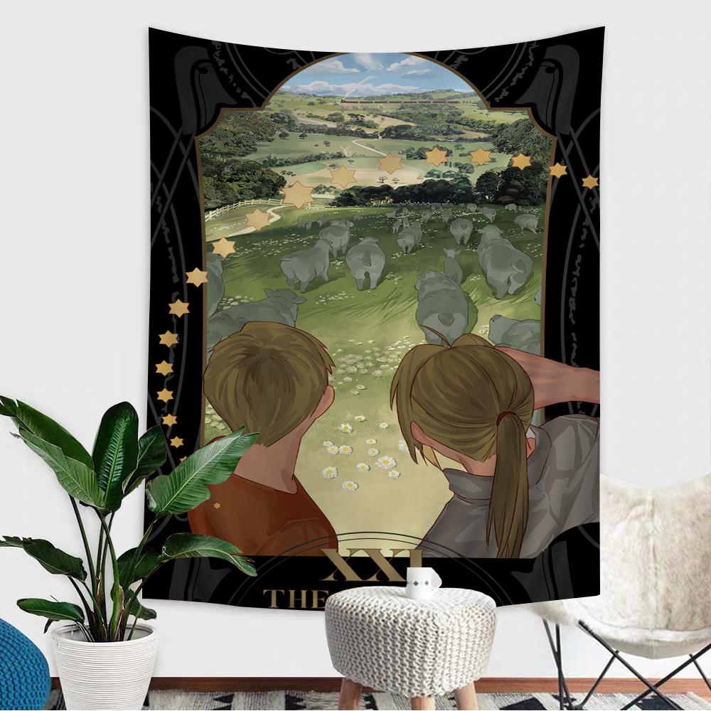 Fullmetal Alchemist Anime Tapestry Art Science Fiction Room Home Decor Wall Art Decor