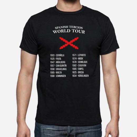 Batallas De Los Tercios. Spanish Tercios World Tour T Shirt. New 100% Cotton Short Sleeve O-Neck T-shirt Casual Mens Top - Me... S разноцветный