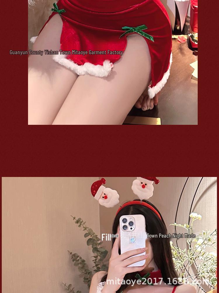 Sexy Red Santa Lingerie for Christmas & New Year Role Play