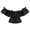 Off Shoulder Corset Sexy Gothic Bustiers Overbust Corset Waist Short Sleeve Women