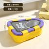 Stainless Steel Lunch Box Students Office Workers - 3-Compartment Bento Container With Lid Utensils Triangular Shape