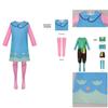 Costum Cosplay Trolls Drăguț de Fantezie Rochie Poppy Anime Halloween Ținută de Scenă