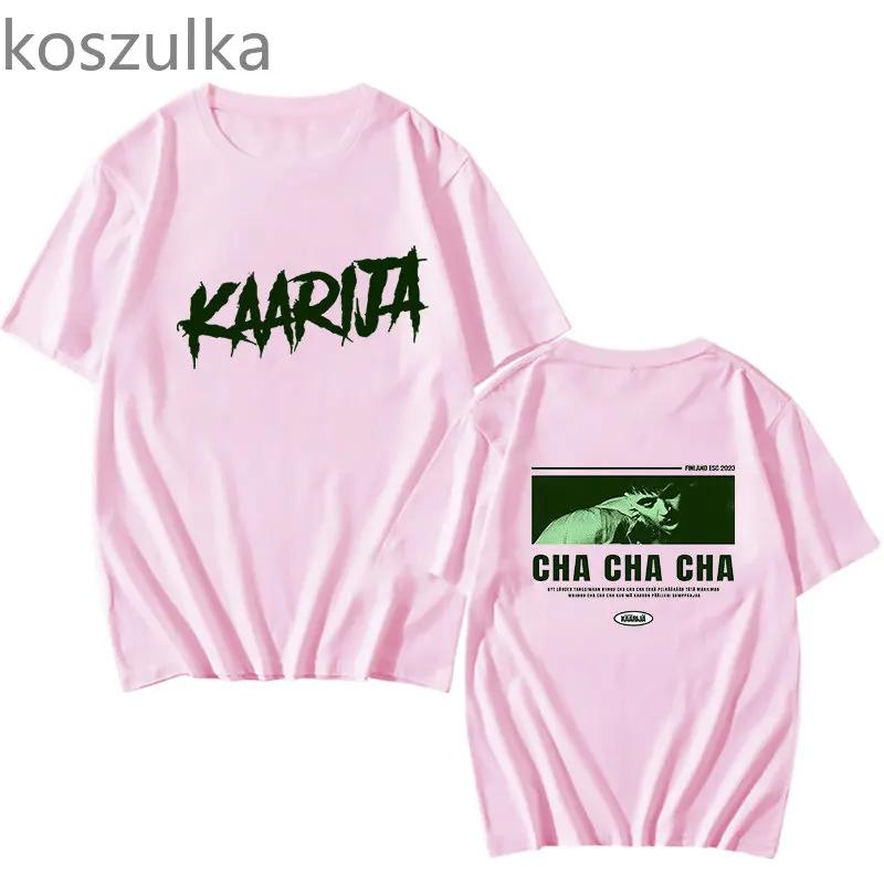 

Käärijä Cha Cha Cha Finland Eurovision 2023 Kaarija T Shirts Short Sleeved Fashion Simple Printing Tshirts Loose Summer Tops M