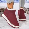 Damen Herbst Winter Warme Baumwollschuhe Lässig Dick Plüsch Slip On Schneestiefel Frau Leicht Rutschfest Knöchel Botas Mujer 2025
