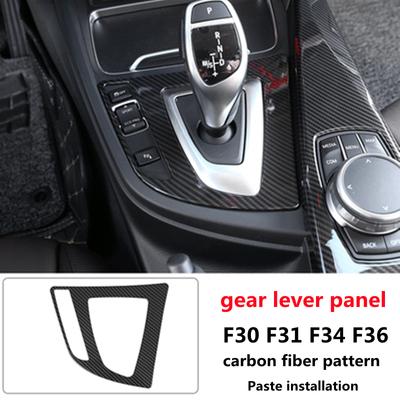 Dla BMW Serii 3 4 F30 F31 F32 F33 F36 F34 Panel Konsoli Środkowej z Teksturą Włókna Węglowego Naklejka Pokrywa Wykończenie ABS