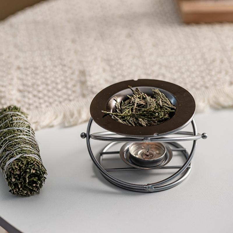 Wax Melt Burners Essential Oil Burners,Iron Oil Burners Tealight Wax Warmer Aromatherapys Holder Candle Scented Diffuser