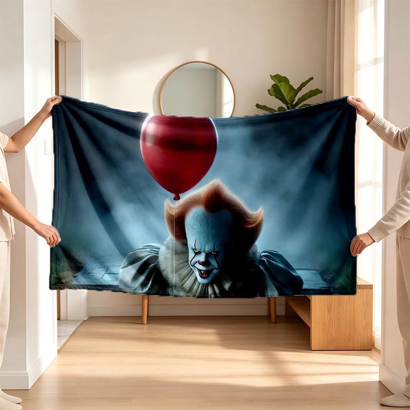 Pennywise (19) Flannel Blanket a Soft Accent for the Bedroom and Living Room and a Cozy Home Gift