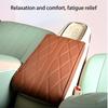 Car Armrest Cushion All-Season Artificial Leather Auto Armrest Cover Memory Foam Pad For Truck Sedan Minivan Commuting Travel
