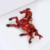 New Beaut&Berry Trendy Enamel Horse Brooch Versatile Simple Exquisite Small Brooch Temperament Clothing Jewelry Gift Giving