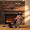 Adjustable Cat Wizard Cape Outfit Dark Style Dog Cat Bat Cape  All-Season Wear