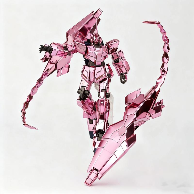 Xingdong Hg 1/144 Plated Phoenix Unit 3 Unicorn Mode Posable Assembly Model Kit Action Figures Collectible Toys Anime Fan Gifts