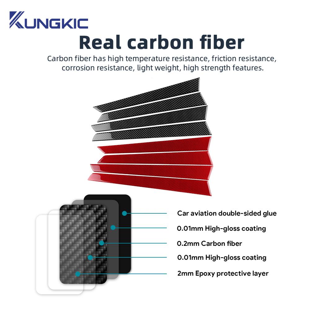 For Lexus GS 2012 2013 2014 2015 2016 2017 2018 2019 Real Soft Carbon Fiber Sticker LHD RHD Car Door Protect Panel Interior Trim