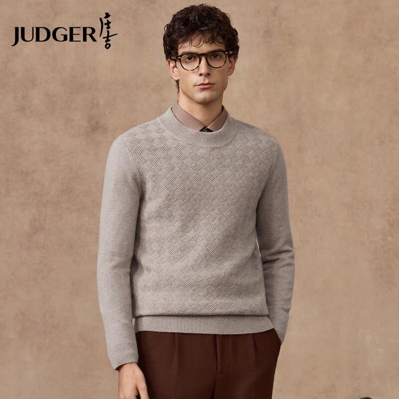 

Judger Men s 460g Heavyweight Cashmere Blend Round Neck Pullover Sweater XL