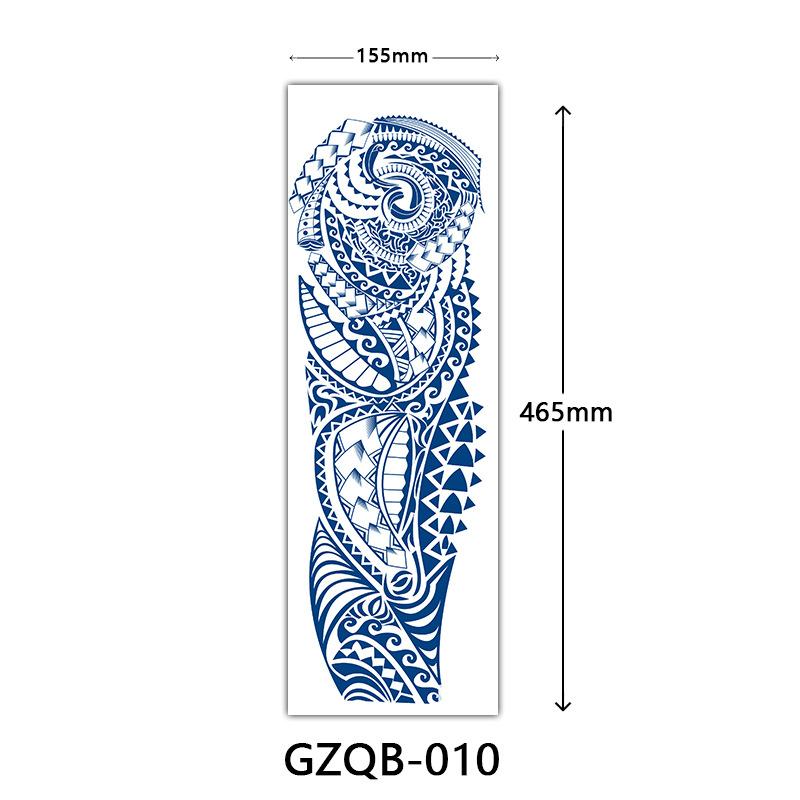 Herbal Tattoo Stickers, Semi-Permanent Tattoo Stickers, Herbal Juice Full Arm Tattoo Stickers