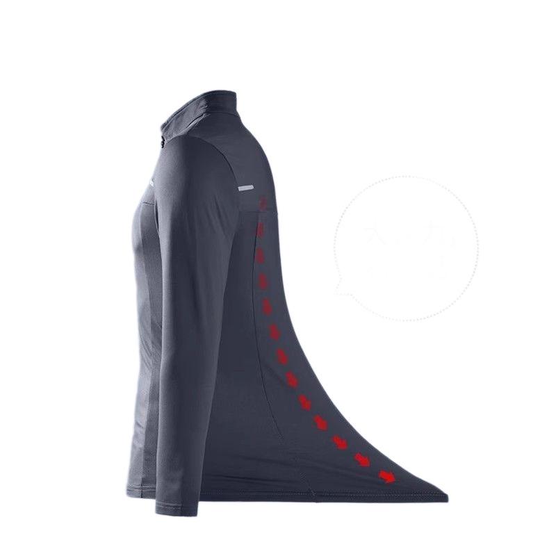 Traje Profesional de Running para Maratón para Hombre - Secado Rápido, Manga Larga, Pantalones Elásticos para Deportes de Otoño/Invierno.