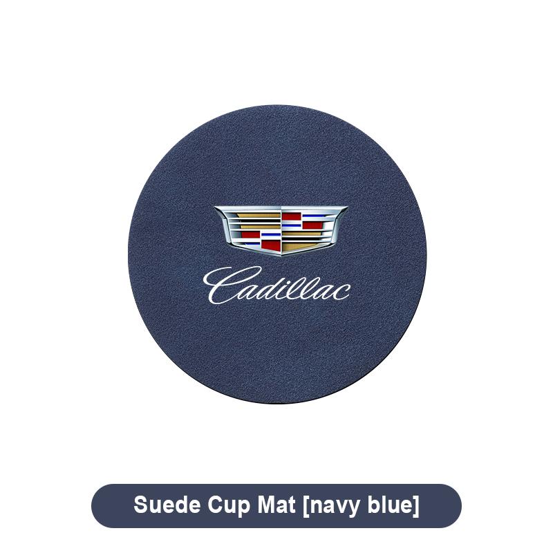 Car Water Cup Pad Non-slip Coaster Accessories For Cadillac CT5 CT6 CTS Seville ATS CT4 XTS Celestiq Ciel Escala SRX XT4 XT5 XT6 XLR ELR Elmiraj EXT