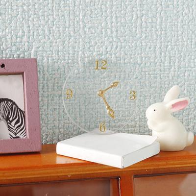 1:12 Dollhouse Wall Clock Realistic Miniature Wall Clock Model Furniture Toy for Pretend Play Accessories
