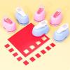 Creative Stamp Border Punch Labor Saving Round Hole Punch Toothed Puncher Embosser  Scrapbooking