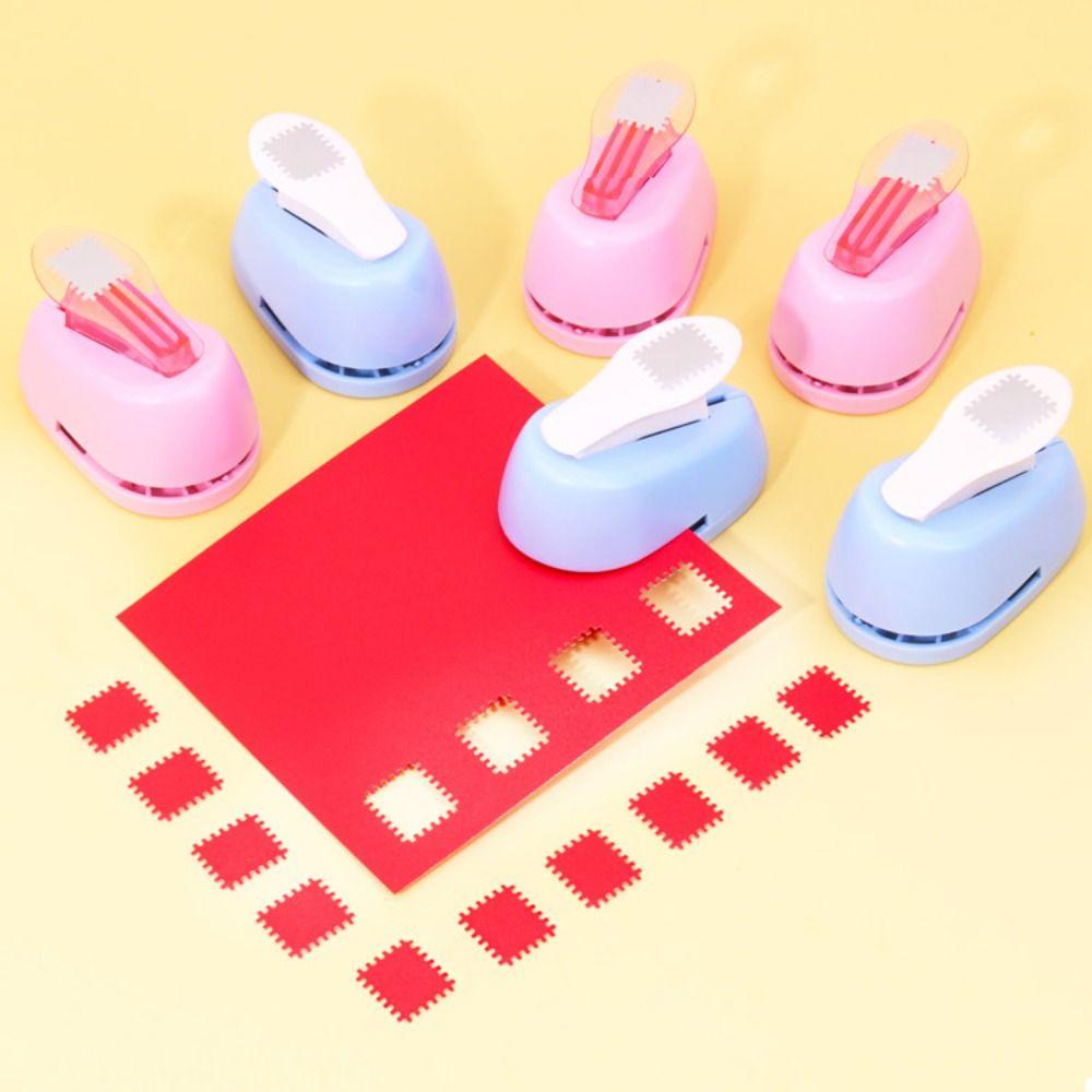 Creative Stamp Border Punch Labor Saving Round Hole Punch Toothed Puncher Embosser Scrapbooking