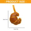 Croissant Bag Charm Pendant Aesthetic Purse Charms Aesthetic keychains Keyring for Women Backpack Purse Handbag Decors