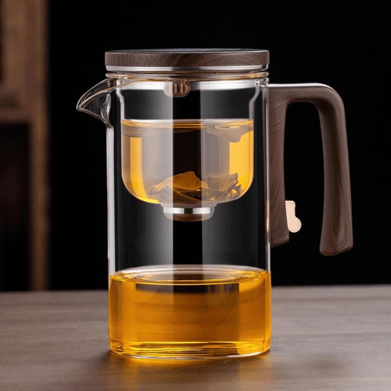 Heat-Resistant Magnetic Glass Tea Infuser Pot Set