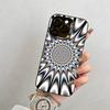 dizziness Phone Case For iPhone 17,16,15,14,13,12,11 Plus,Pro Max,XS,Colored Silver Plated Inside Cover