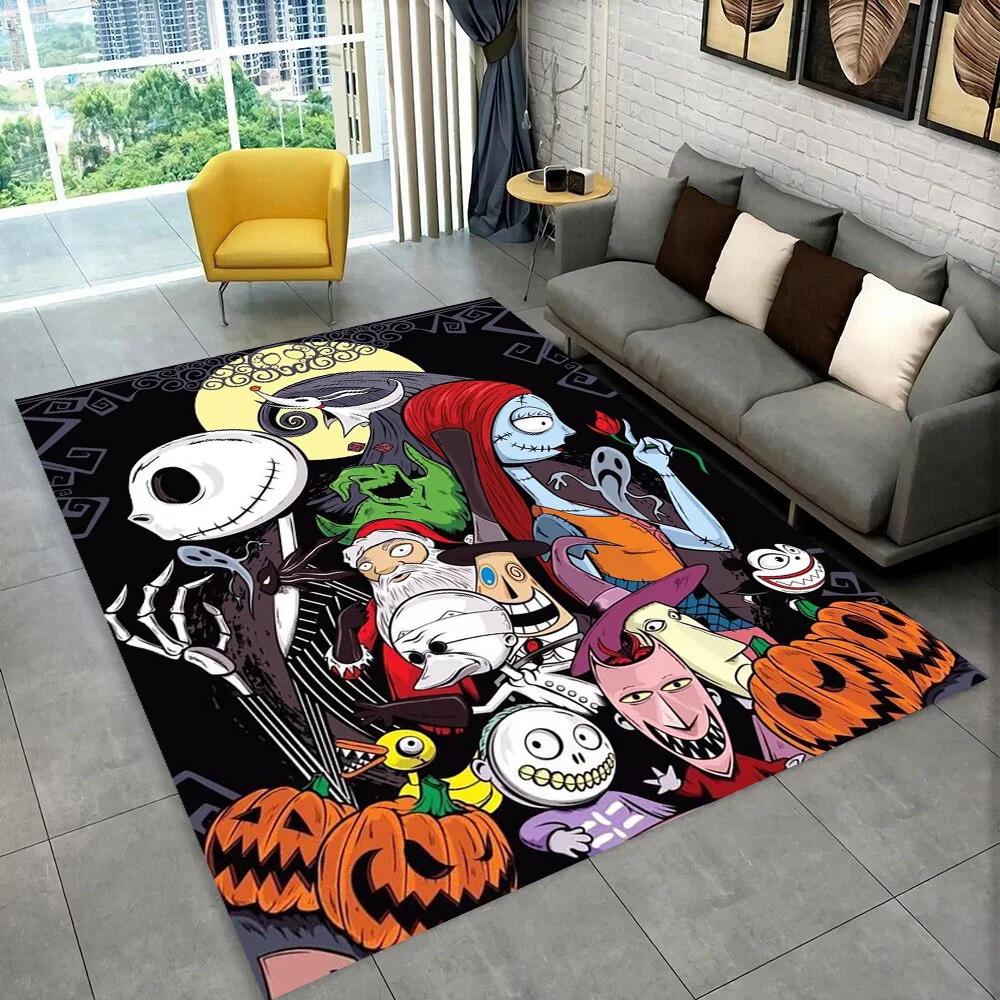 2025 New Christmas Cartoon The Nightmare Before Gift Carpet Rug for Bedroom Living Room Home Sofa Decoration,kid Decor Floor Mat