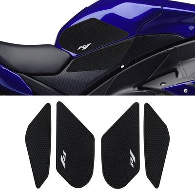 For Yamaha YZF R1 YZFR1 YZF-R1 2009-2014 Motorcycle Anti-Slip Tank Pad Protective Sticker Side Tank Pad Traction Pad for YZFR1 (Set of 4)