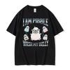 Funny Pibble Dog Meme T Shirt Silly Cute French Bulldog Graphic Tshirts Men Women Fashion Summer Oversized Short Sleeve Tshirt