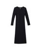 SALON DE YOHN Line Point Basic Jersey Dress_ Black