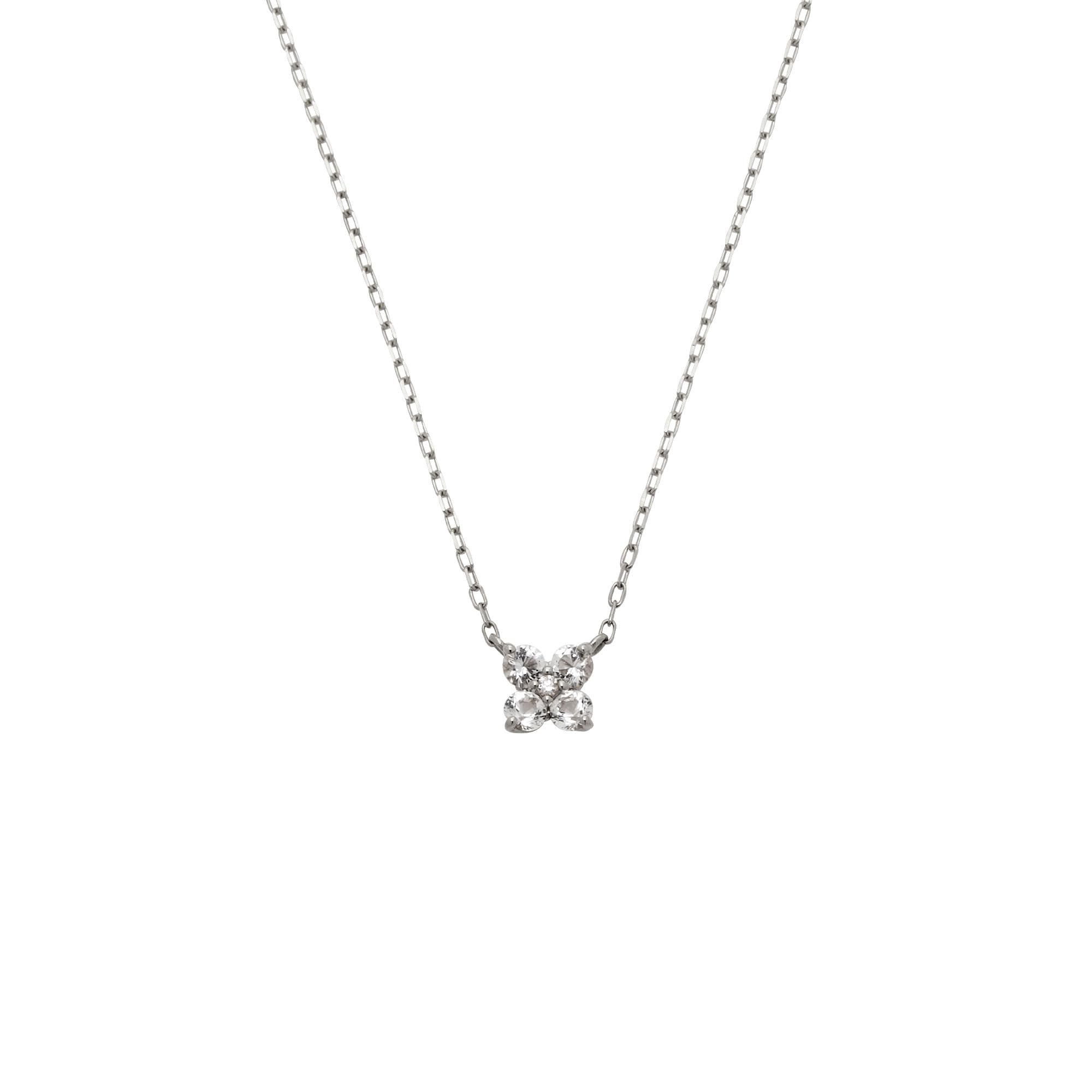 

Necklace K10 White Gold White Topaz AJBN160740TH [Vendome Aoyama] [Official]