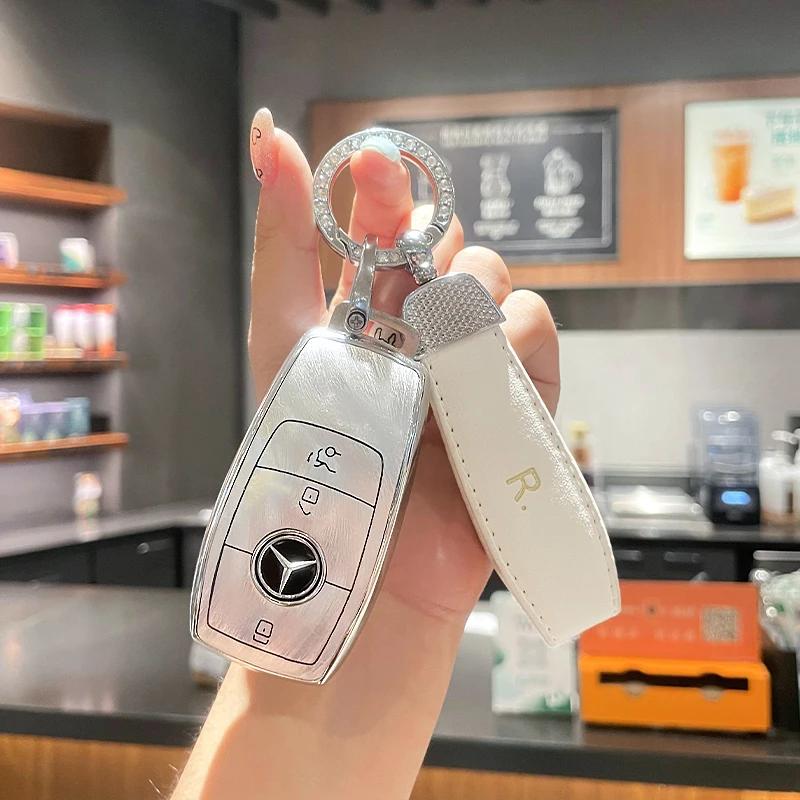 Car Key Case Cover for Mercedes Benz 2022 C S Class W206 W223 S350 C260 C300 S400 S450 S500 TPU Shell Fob Holder Protector ss1